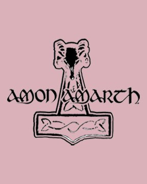 Amon Amarth baby body Logo Pink | Metal Kids and Baby collection